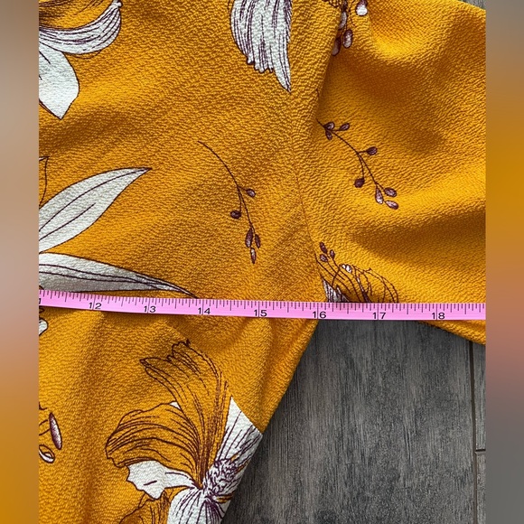 AX Paris Yellow Wrap Dress - Picture 8 of 9